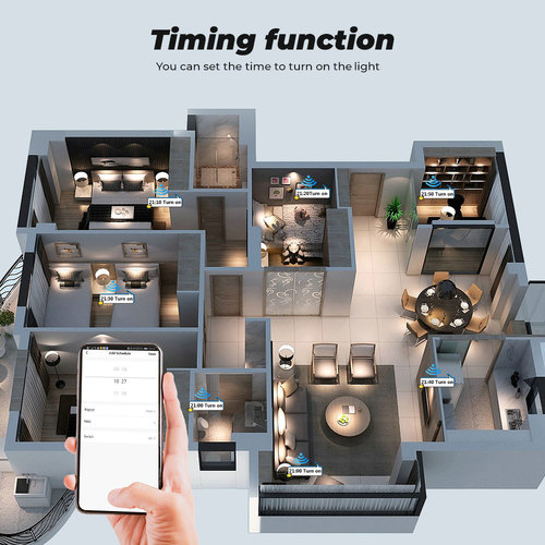 Tuya Smart WIFI wall touch switch light relay remote control mobile phone APP voice timing