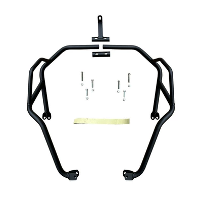Suitable for Benelli Jinpeng 502X552 bumper anti-fall protective bar reinforced carbon steel competitive bar motorcycle modification (Motorcycle bumper) - black-frosted-upper-bumper