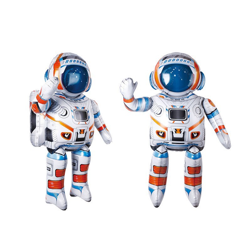 Nuevo personaje globo astronauta globo dibujos animados lindo universo tema niños cumpleaños fiesta decoración globo