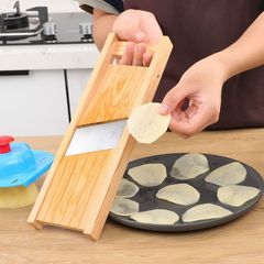厚さ調節可能なポテトチップススライサー、手作りキッチンポテトバーベキュースライサー、多機能野菜カッター