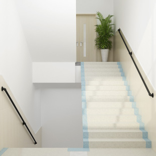 Cross-Border American loft Industrial air pipe stair handrail iron stair handle water pipe household door handle straight