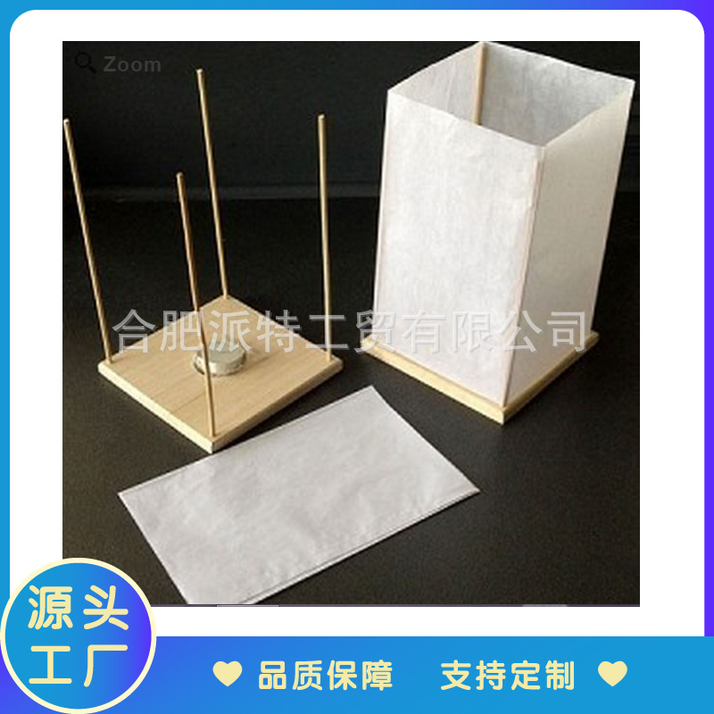 外贸出口 25cm高  木底方形水灯河灯  许愿灯  DIY手绘河灯