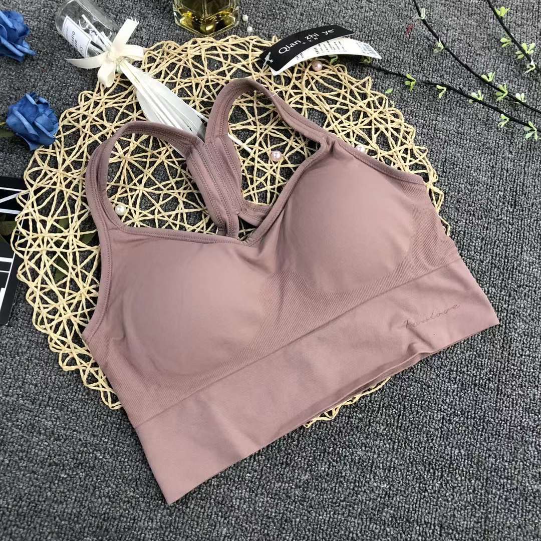 Nueva Seamless alta elástico Sling belleza de las mujeres chaleco inalámbrico yoga sujetador ropa interior deportiva al por mayor