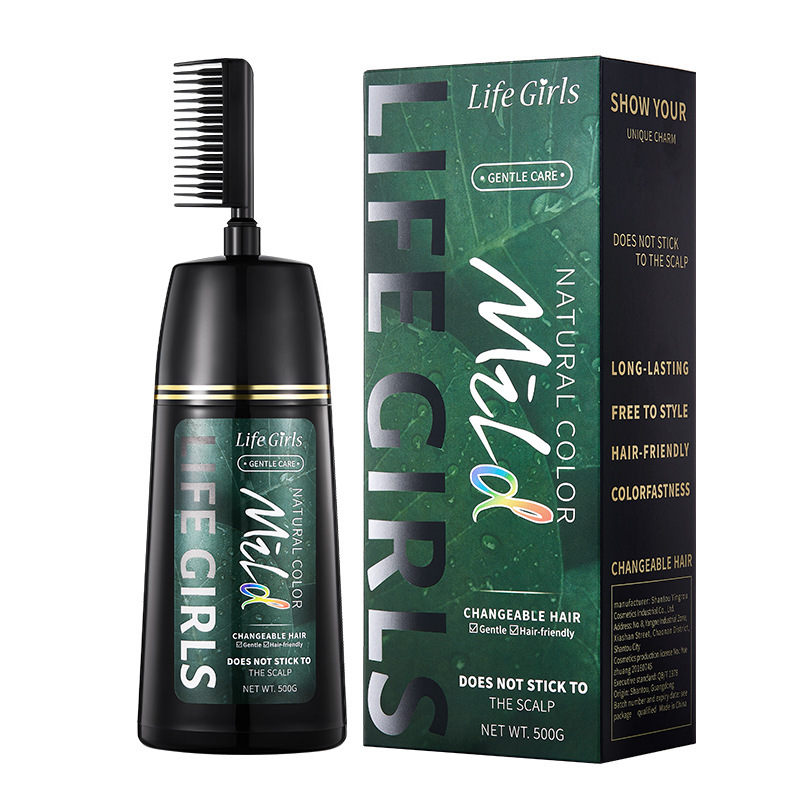 Life Girls colorante de cabello lavable cubierta de color espuma blanca fuente de colorante de cabello fabricantes al por mayor exclusivo transfronterizo