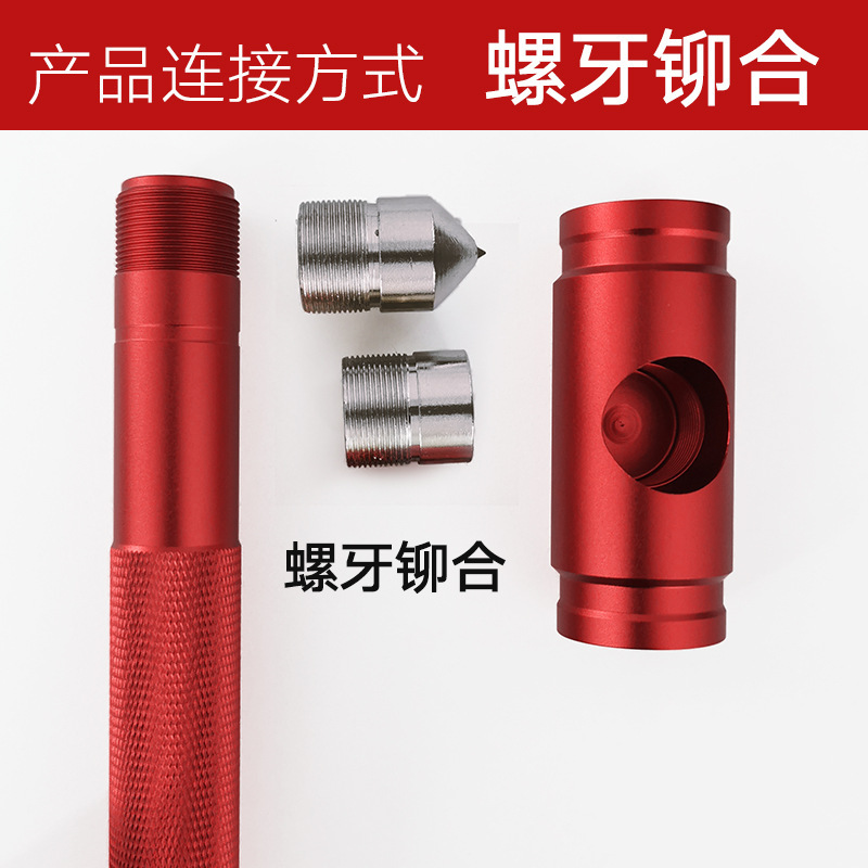 Fire safety hammer, all-metal tungsten steel tip, car window breaker, emergency escape fire survival hammer, manufacturer wholesale