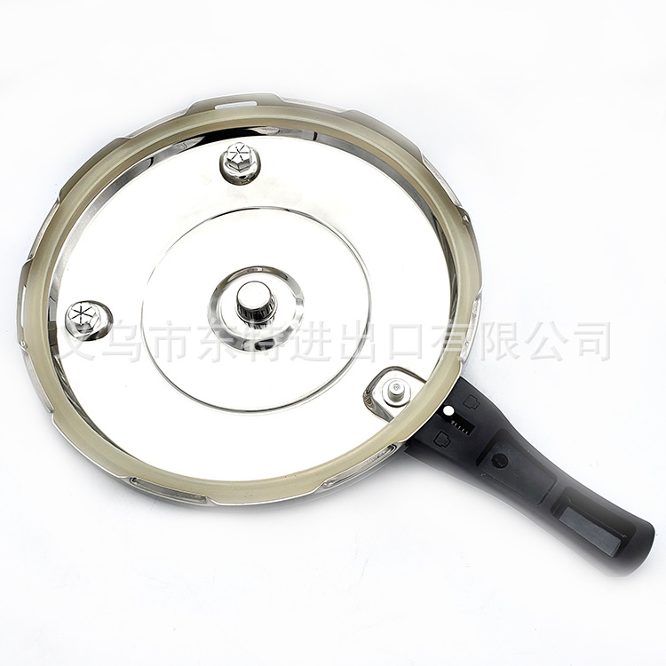 Stainless steel pressure cooker for both household and commercial use, double-bottom pressure cooker for export detail image 10