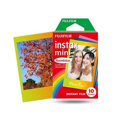 Fuji Polaroid instax mini Photo Paper 3 Rainbow 10 pack film photo paper