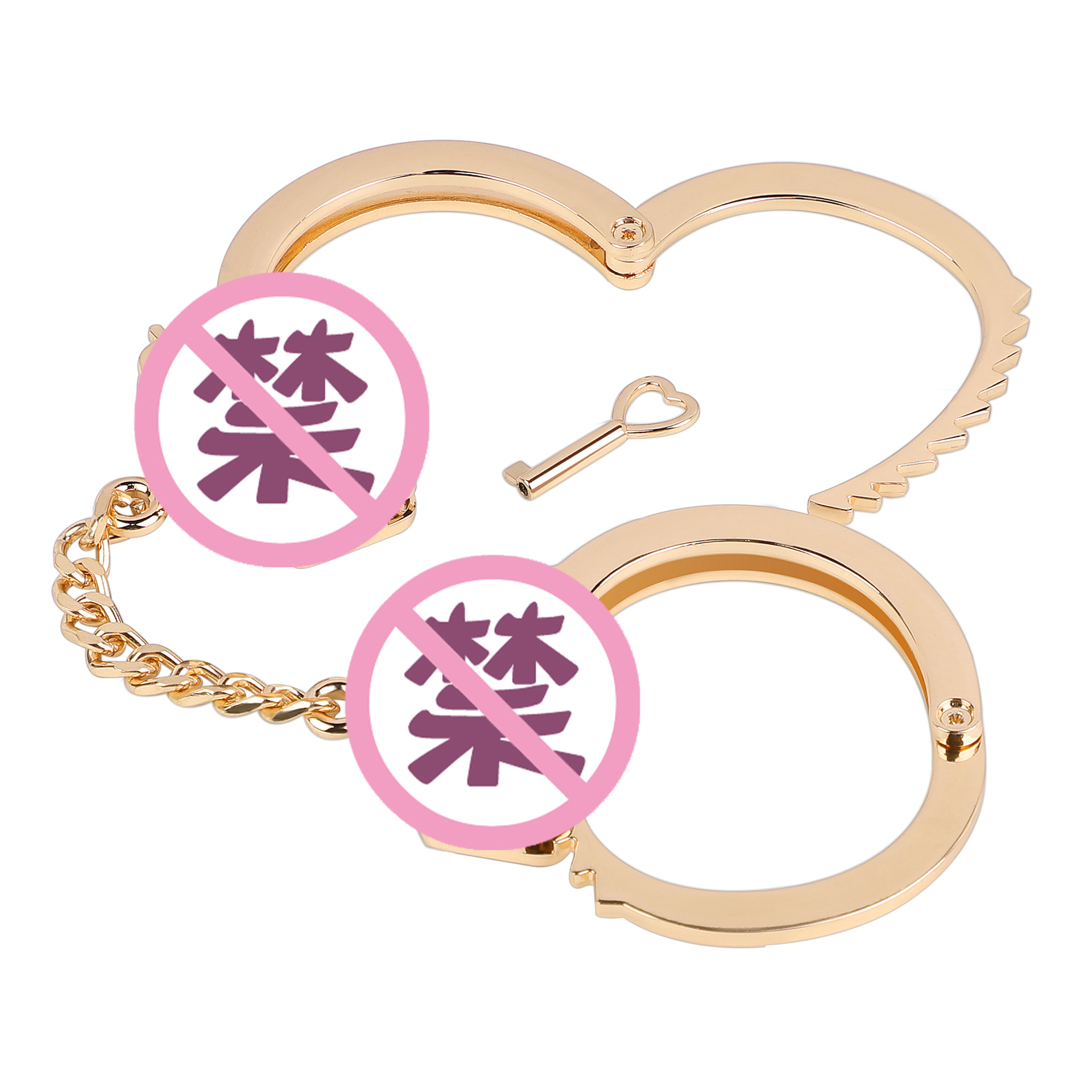 Toy gold handcuff alloy