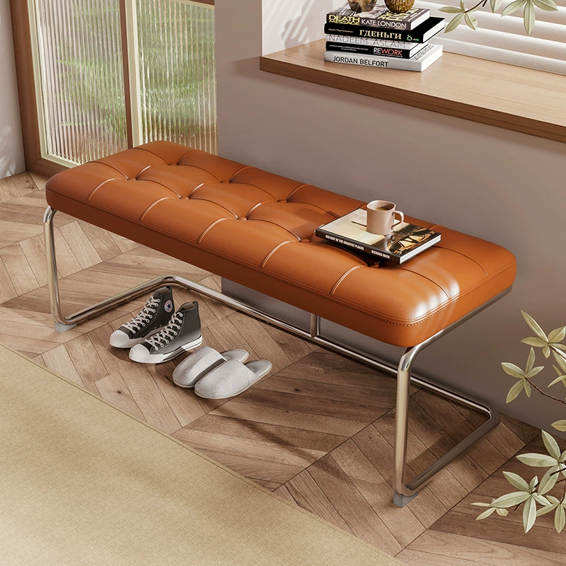 Скамейка для переобувания для входа в дом, длинная скамейка для прихожей, скамейка для переодевания в гардеробной, скамейка с мягкой подушкой для примерочной.