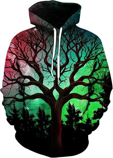 Europa y América AliExpress venta caliente transfronteriza 3D impresión digital hombres sueltos de manga larga con cordón bolsa de parche suéter con capucha en stock