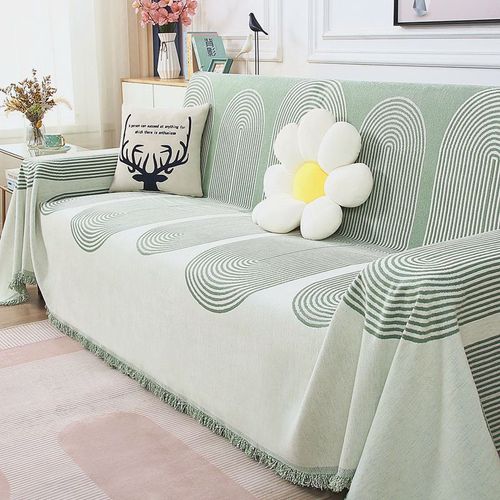 zsr double-sided chenille sofa towel full cover one piece sofa cover cloth sofa blanket four seasons universal all-inclusive non-slip