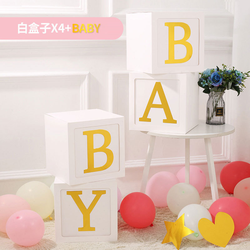 Bebé Sorpresa caja en línea celebridad transparente globo caja amor confesión boda cumpleaños escena diseño decoración fiesta caja