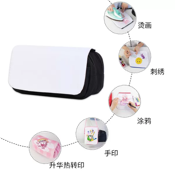 Spot Double-Layer Blank Cosmetic Bag Ins Style Cosmetic Bag Niche Design Travel Toiletry Cosmetics Bag Custom Logo