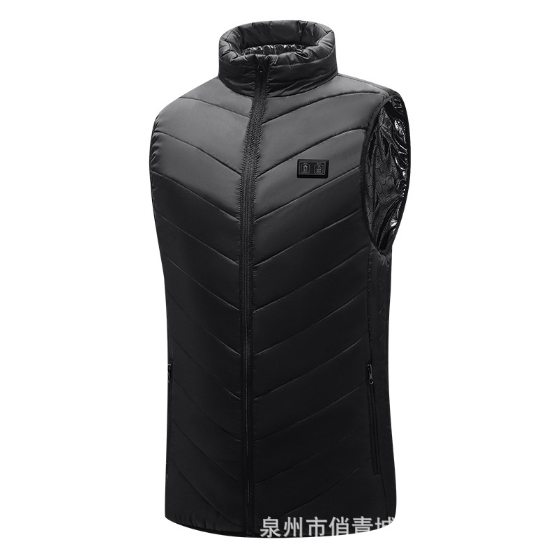 Chaleco caliente transfronterizo Chaleco de calefacción USB de los hombres Chaleco de calefacción ropa de calefacción caliente Chaleco de temperatura constante inteligente