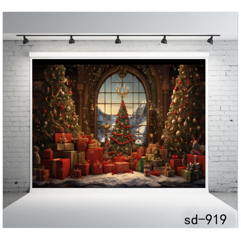 アマゾンの誕生日の背景の布の集まりは横断幕のクリスマスの暖炉の背景の幕の祝日の対聯を祝います。|undefined
