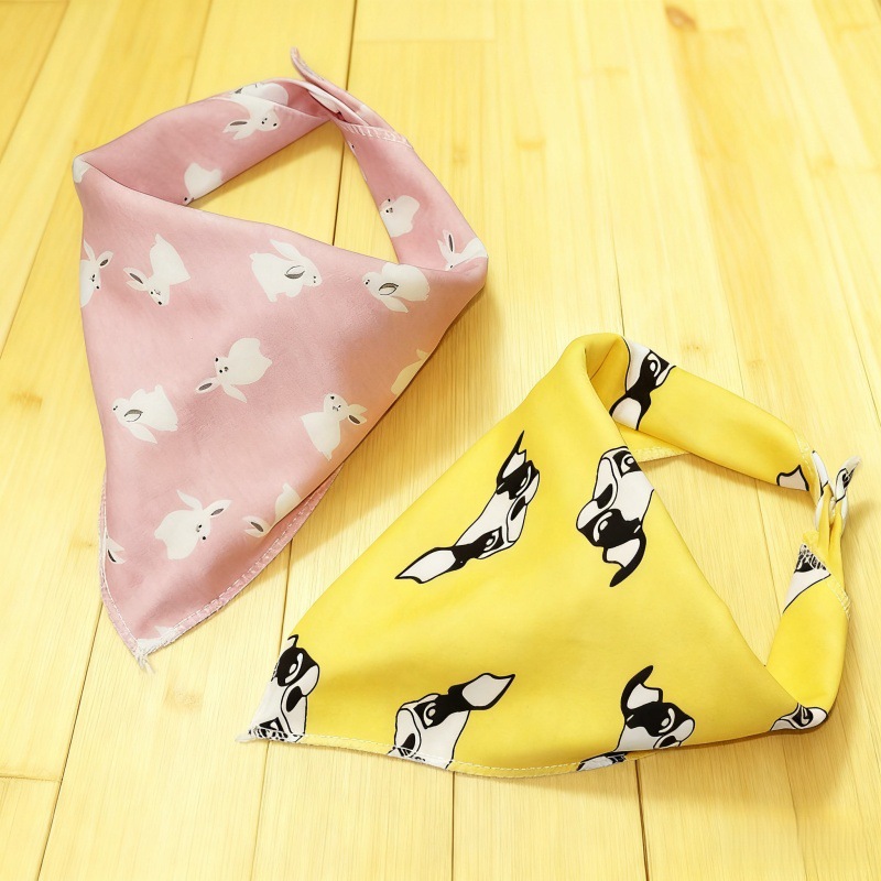 Toallas para mascotas suaves y cómodas para perros y gatos collar bufones para mascotas decoración Teddy Bear toallas de saliva para mascotas