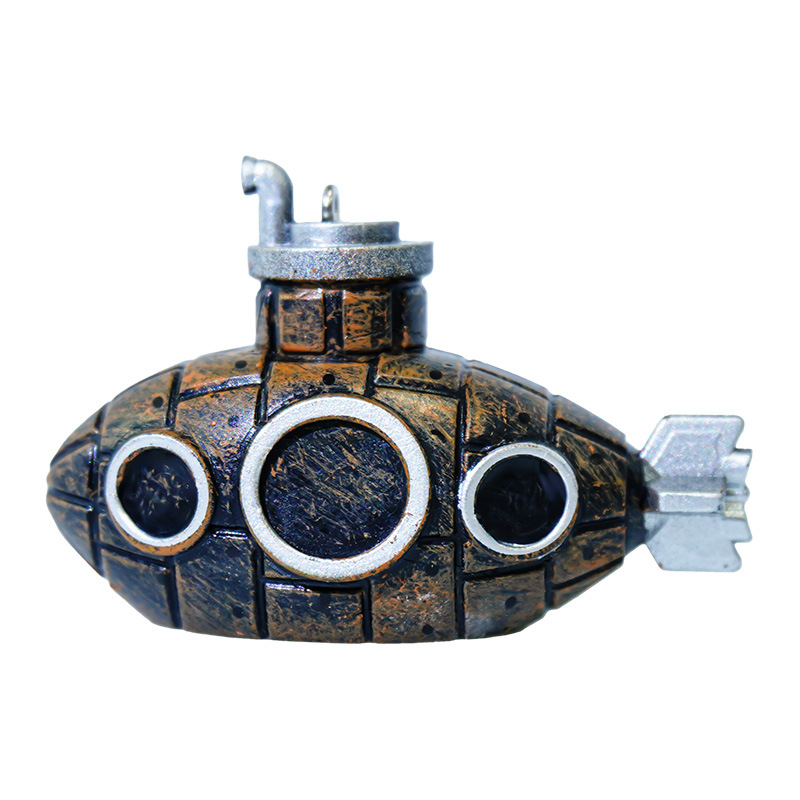 Buzo Blue Fatty Floating Mini Submarine Visualización de peceras Mundo submarino Decoración de peceras