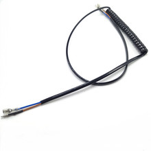 PU彈簧線電源線多芯黑色高霧面絕緣PVC彈弓線彈簧線