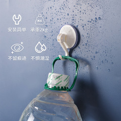 茶花真空吸盤掛鈎塑料鈎子廁所浴室衛生間無痕強力吸牆免打孔玻璃