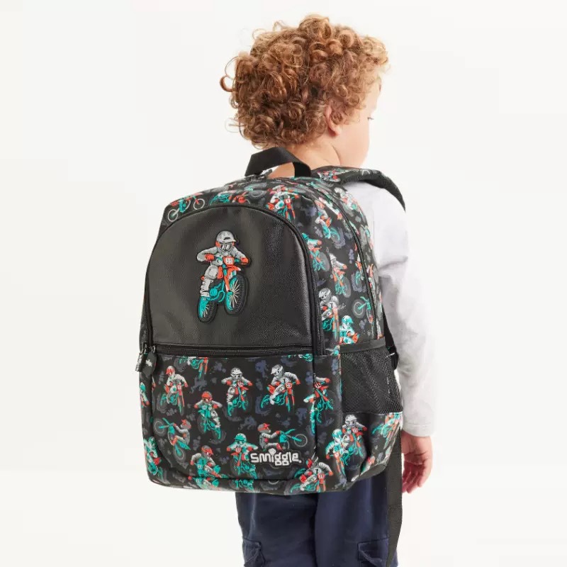 Australia smiggle niños mochila de dibujos animados mochila de hombro de gran capacidad para motociclistas bolsas de comidas caja de comidas