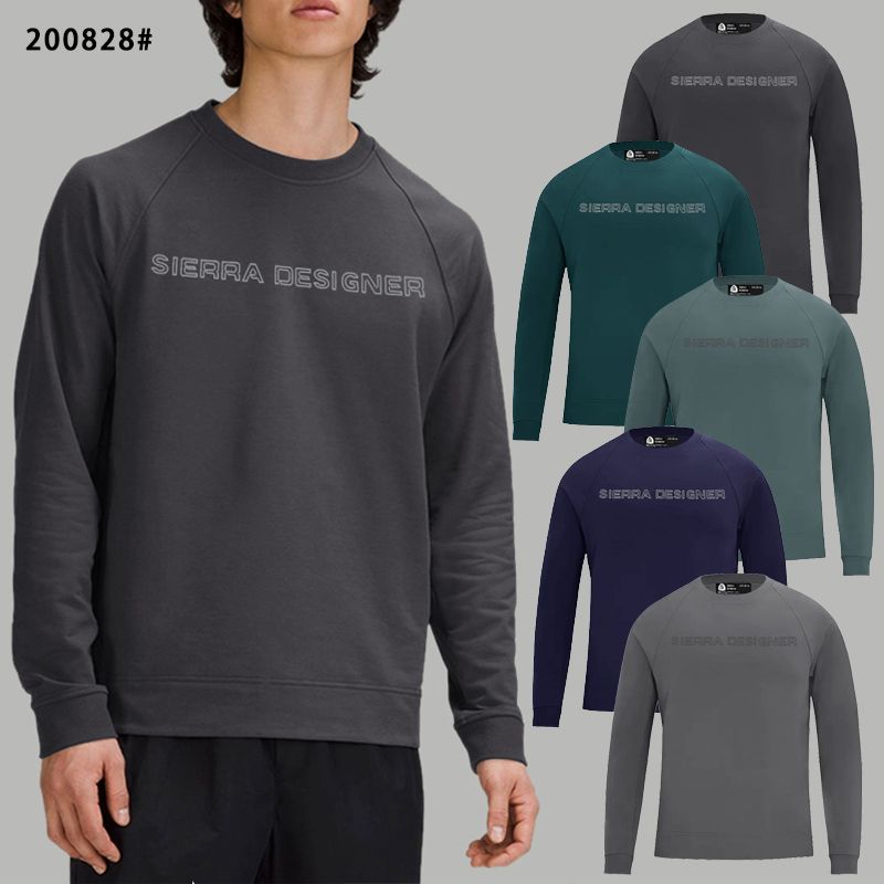 Thin travel sports sweatshirt with a round collar