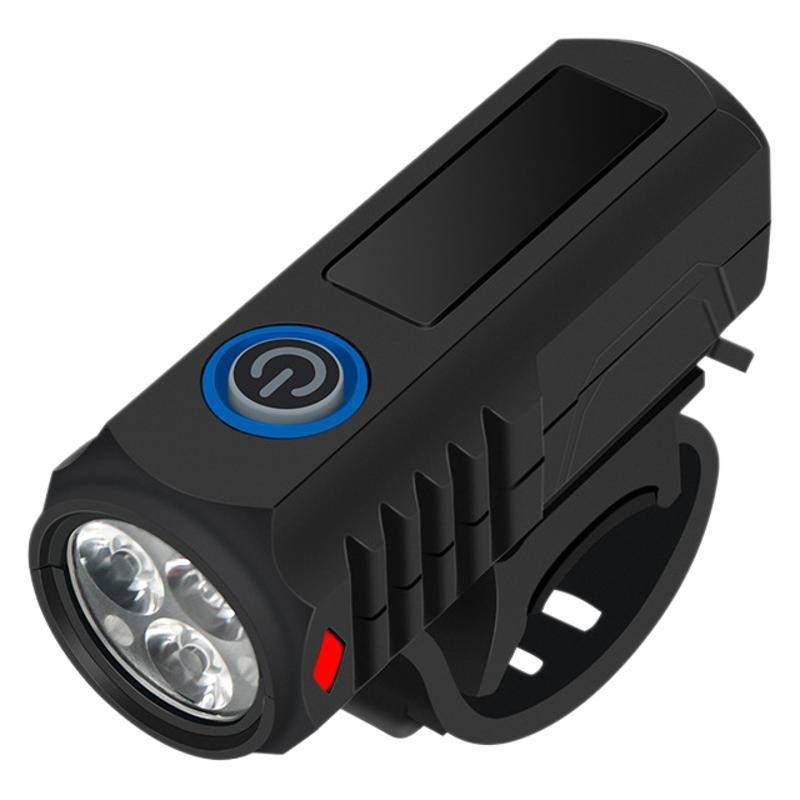 Bicicleta luz trasera equipo de conducción nocturna transfronteriza resaltado 5LED inteligente bicicleta de montaña roja USB carga luz delantera de advertencia