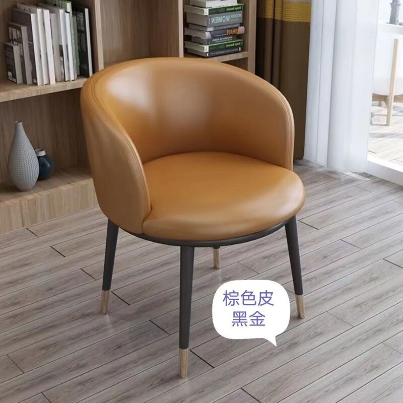 Light Luxury Modern Minimalist Backrest Chair for Home Use, Desk, Balcony, Reception, Office, Milk Tea Shop, Dressing Table, Leisure Chair