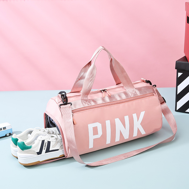 Fashion Fitness Bag, Wet and Dry Separation Bag, Travel Bag, Swimming Sports Yoga Bag, Short-Distance Luggage Bag, Independent Shoe Compartment for Women