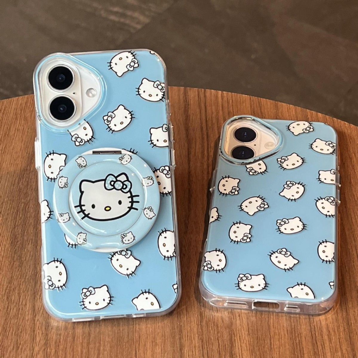 Línea de pantalla completa simple KT cat para Apple 15ProMax funda para teléfono móvil 16Pro Nuevo 14/13 Pareja 16PM