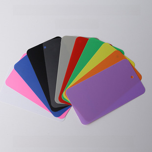 Frosted transparent PVC blank tag spot color plastic label custom logistics clothing price listing customization