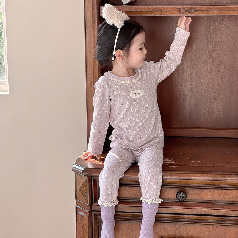 Xiaoyu Luoluo & Green Bor Children's Pajamas in Stock Class a Skin-Friendly Lycra Cotton Four-Season Baby Homewear Set Xiaoyu Luoluo & Green Bor Children's Pajamas in Stock Class a Skin-Friendly Lycra Cotton Four-Season Baby Homewear Set
