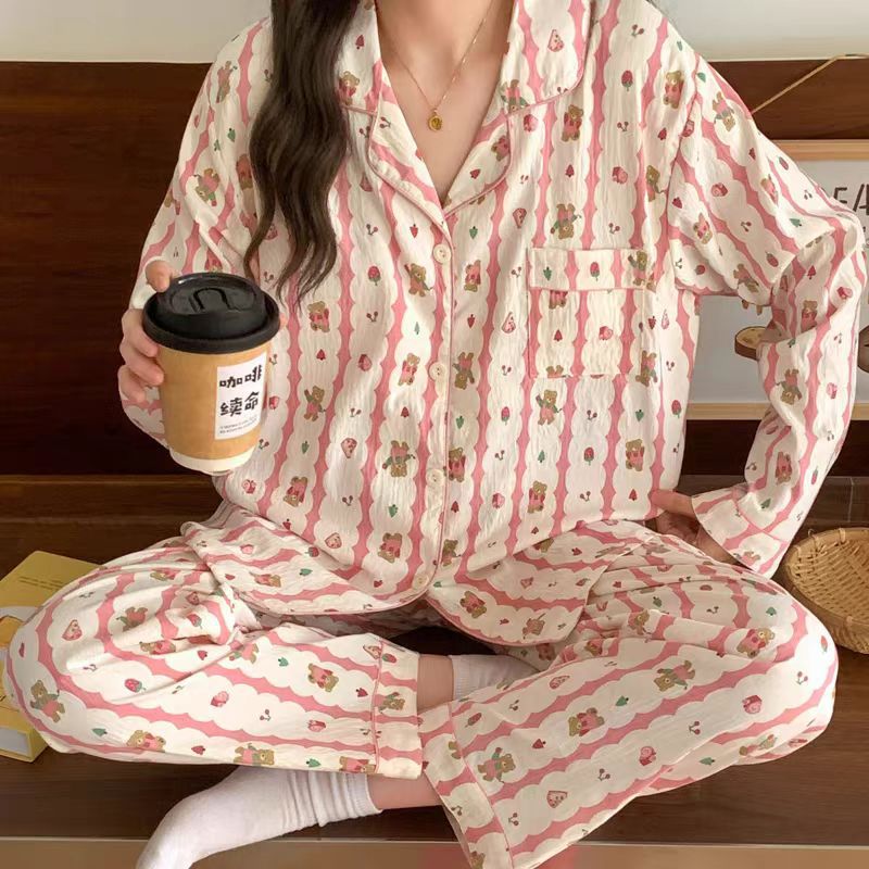 Breast pads, fuchsia strawberry, long-sleeve, trousers, cloud, with little bears
