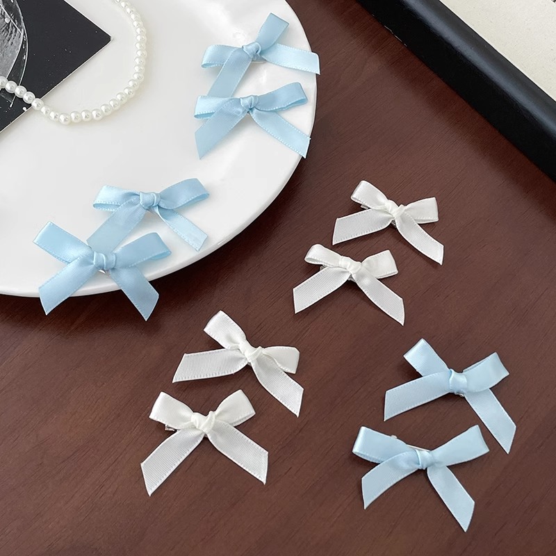 Pinza para el cabello con lazo de ballet coreano, horquilla de niña dulce, clip lateral lindo, clip de pico de pato de temperamento, tocado al por mayor