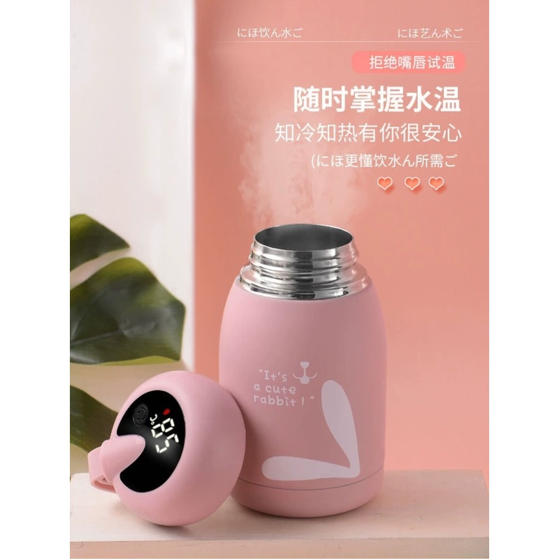 Новая мини-чашка-термос для мужчин и женщин, изысканный студенческий, простой, портативный, милый, девчачий, детская чашка для воды с сердечками 304