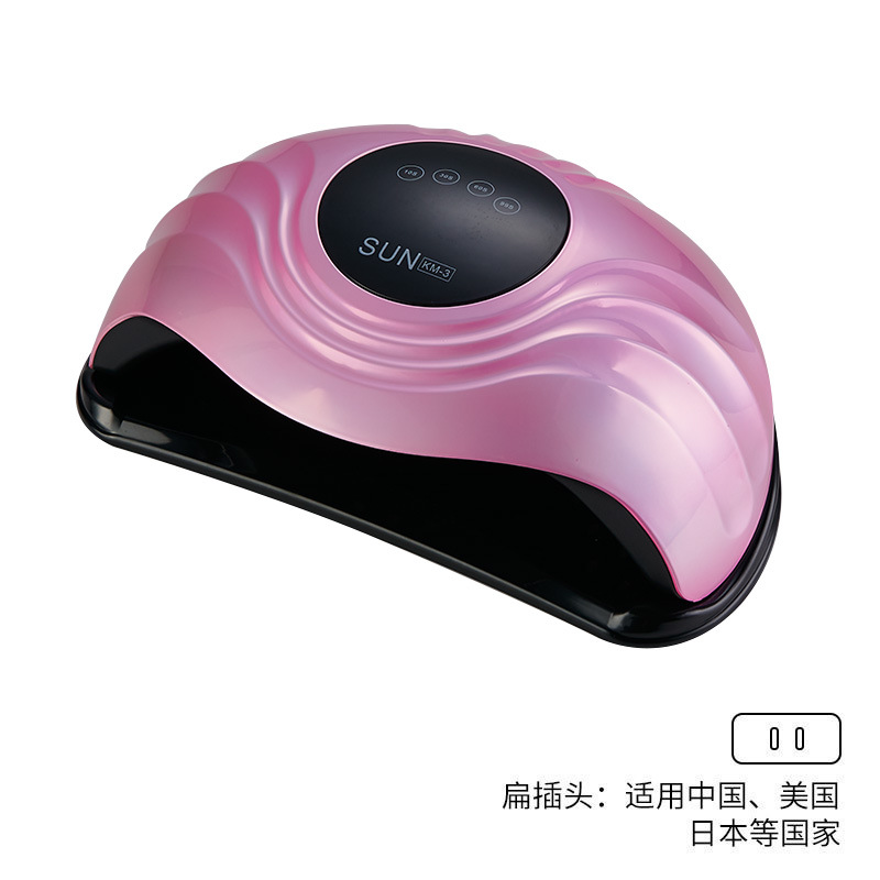 Lámpara de Uñas Transfronteriza al por Mayor, Lámpara de Fototerapia de Alta Potencia de 288W para Secado Rápido de Esmalte de Uñas en Gel, Lámpara UV Inteligente para Curado de Uñas