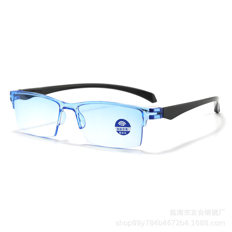 おしゃれな新型老眼鏡 自動度数調整 スマートズーム 高画質 ブルーライトカット 多焦点老眼鏡|undefined