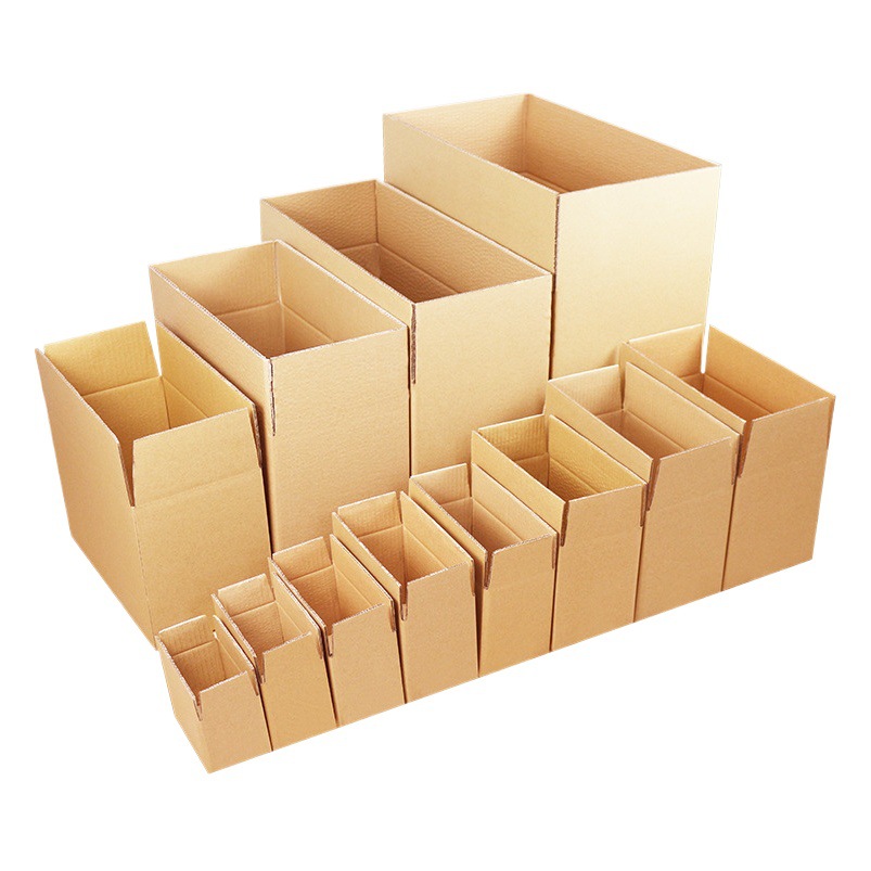 Caja de cartón exprés, caja de cartón de media altura, caja de embalaje de papel, venta al por mayor, caja de embalaje para mudanzas, caja de almacenamiento, caja de cartón para logística y entrega