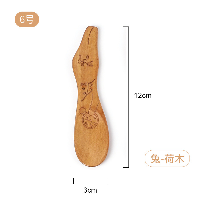 6호 연나무 바니시 토끼 12*3cm