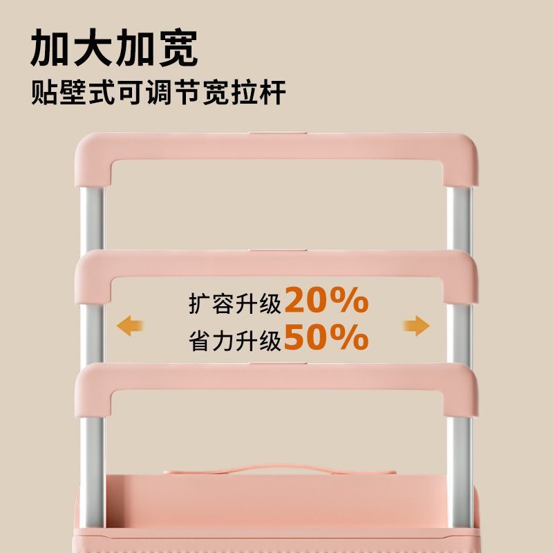 容量深仓女2025新款侧开宽拉杆旅行李箱登机28寸密码皮箱男士绢花|undefined