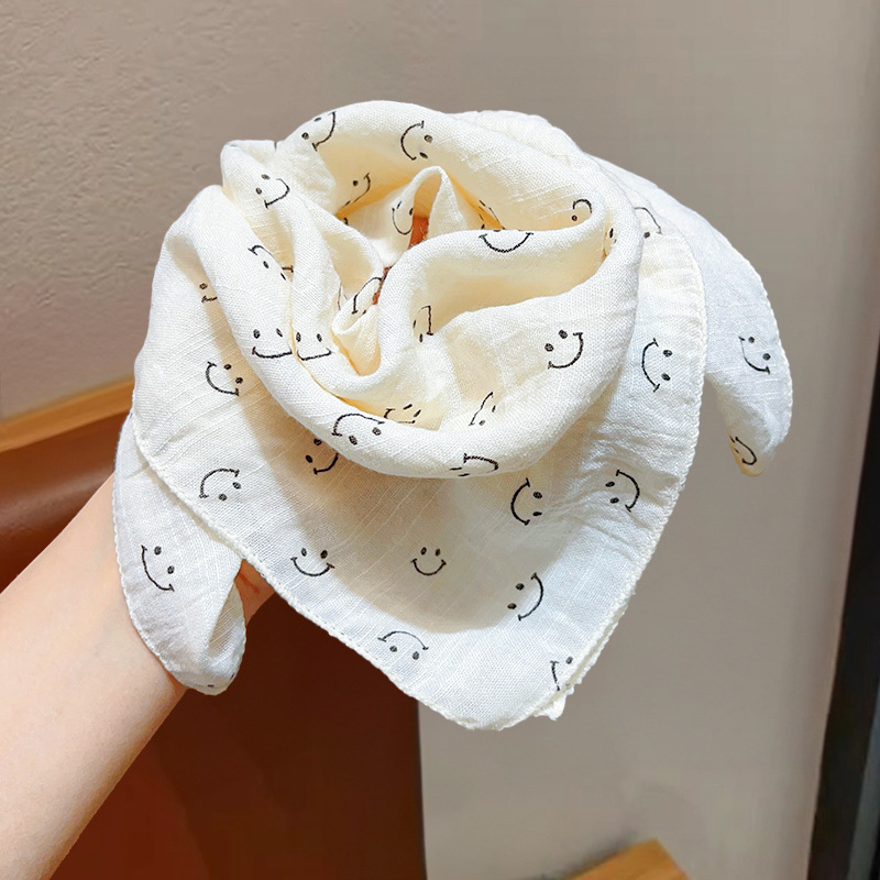 Niñas coreanas bufandas de algodón y lino para niños primavera y otoño delgada baby collar bufandas de viento en todas las estaciones