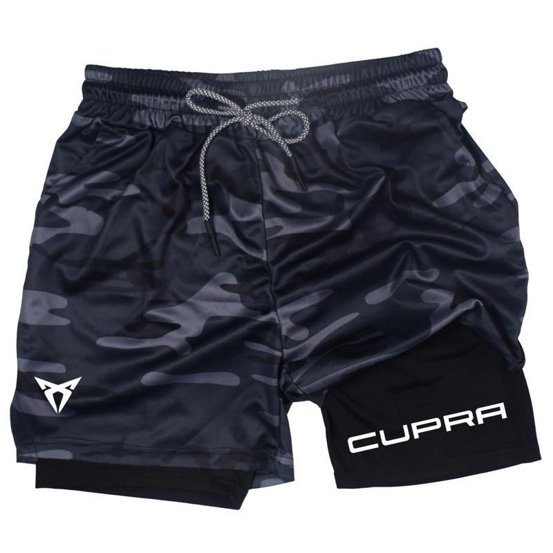 Men's 2-in-1 Sports Shorts, Breathable, Casual, Quick-Drying, Double-Layer Shorts, Summer Running Sports Bottoms, M-3Xl