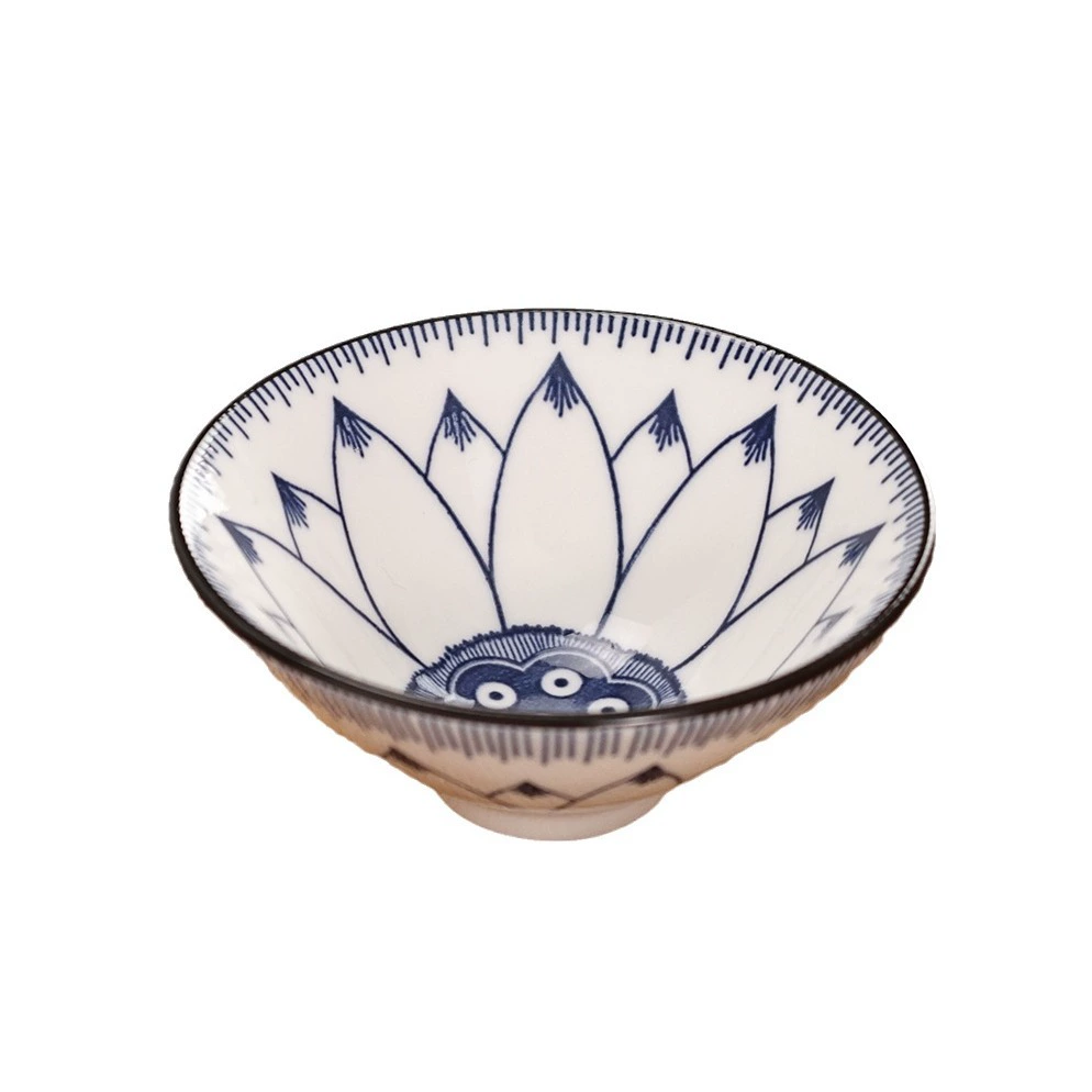 Painted ceramic tea cup, blue and white tea set