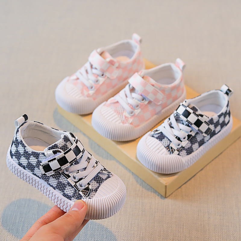 Zapatos de red transpirables para niños de verano, zapatos casuales de galletas para niños y niñas, zapatos coreanos para bebés, medias sandalias para niños, suela suave