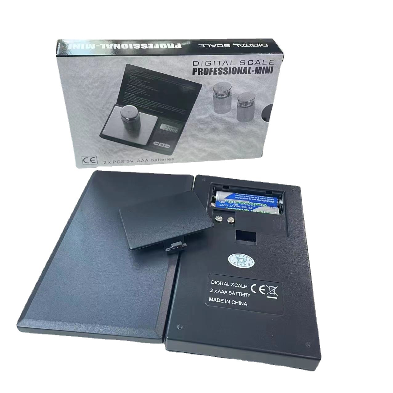 Comercio exterior CS joyería escala mini Inglés Escala electrónica de alta precisión gramo escala portátil de bolsillo Escala de oro Escala electrónica