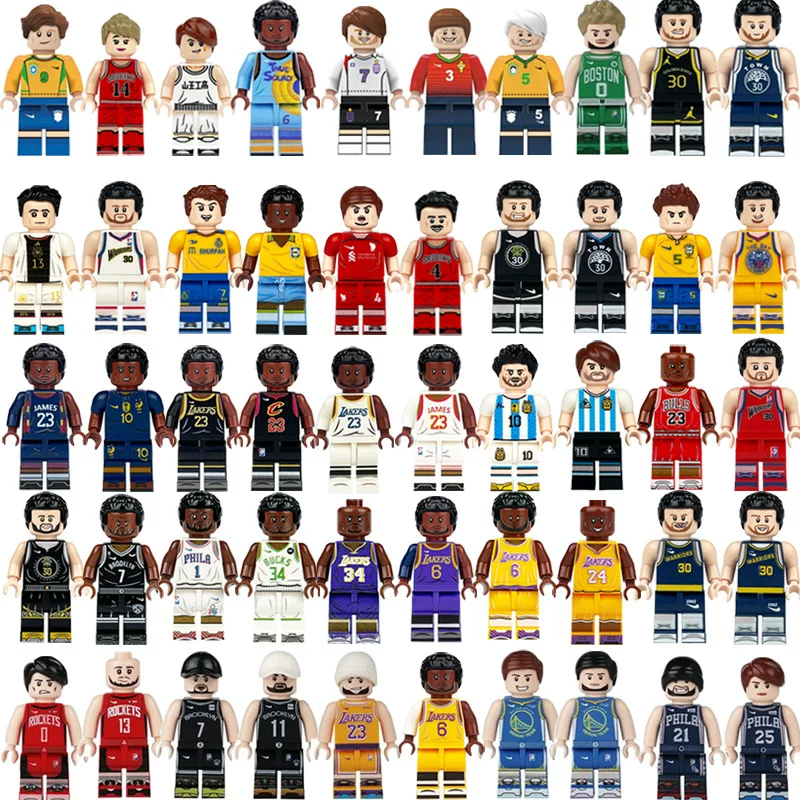 M8070 M8077 M8101 Sports Football Player Star Messi Building Blocks and Tiles Toys Specially Offered in Foreign Trade