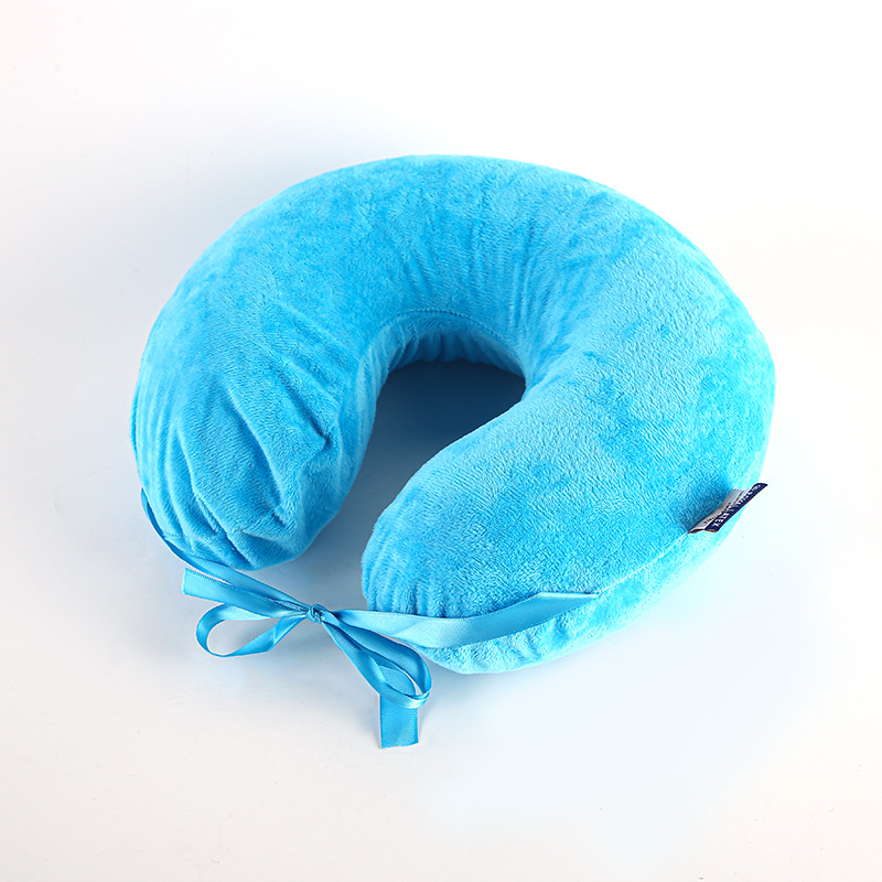 RoyalLatex Thai natural latex U-shaped cervical spine pillow for men and women aircraft travel portable nap pillow