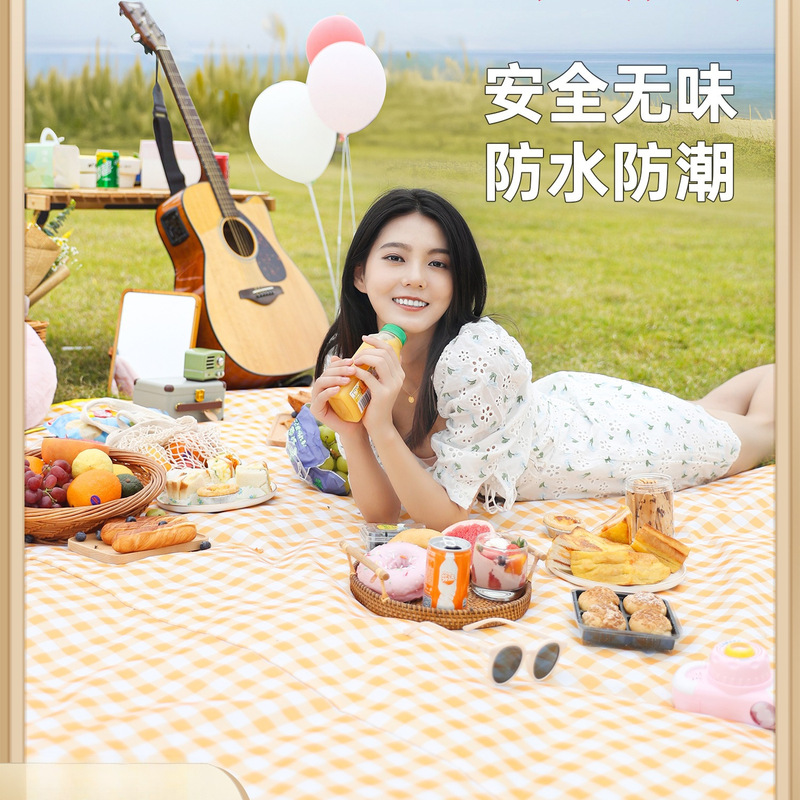 Picnic Mat Moisture-Proof Mat Thickened Outdoor Camping Mat Waterproof Tarp Portable Tent Lawn Mat Supplies