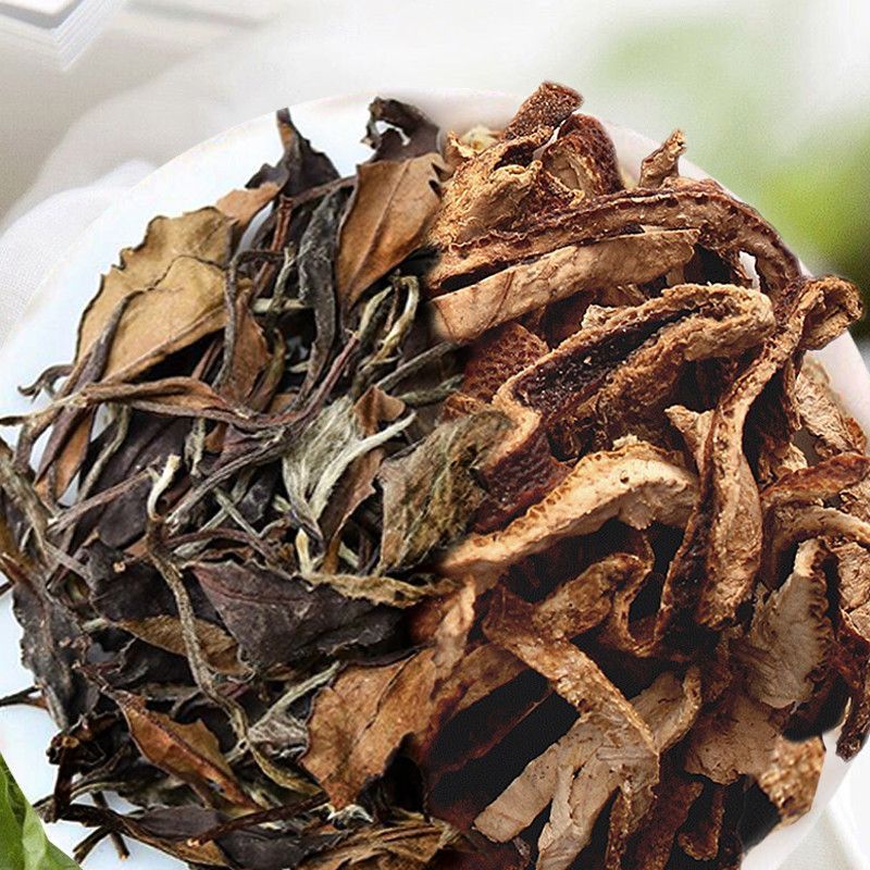 Fujian 2013 Old White Tea with Xinhui 10-Year Aged Tangerine Peel Fruit Tea Aged Tangerine Peel White Tea Cake 500g Gift Box