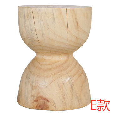 Taburetes de madera de tronco de alojamiento nórdico taburetes de madera maciza taburetes de asiento taburetes de madera maciza