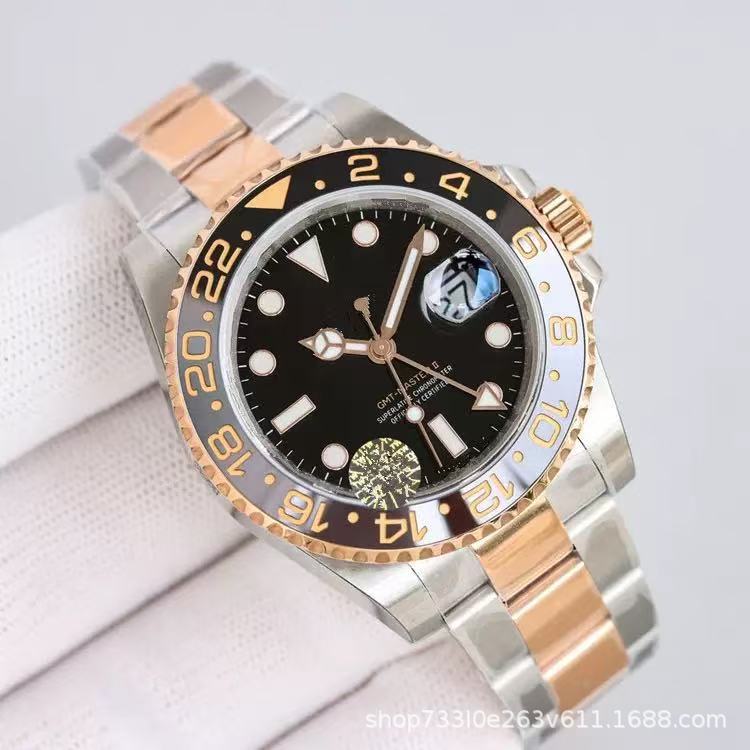 Submartial transfronterizo de comercio exterior Labor Greenwich Watch Reloj mecánico masculino completamente automático Anillo de cola luminoso impermeable